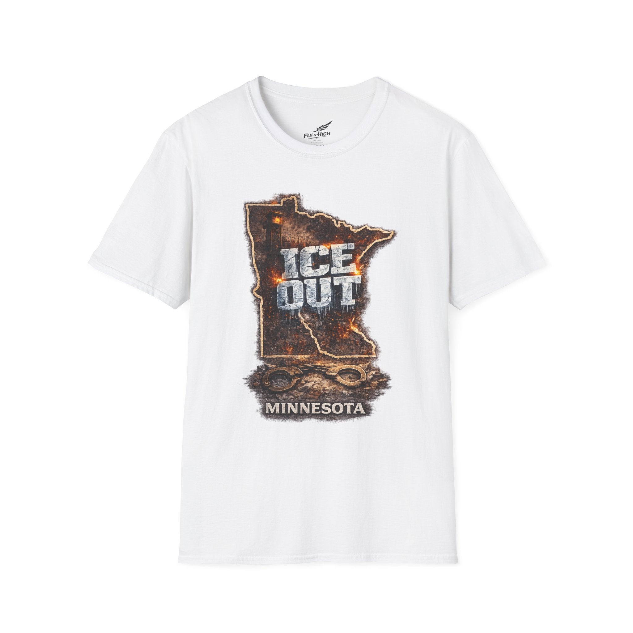 Minnesota 'ICE Out' State T-Shirt — Rustic ICE-Out Graphic Tee
