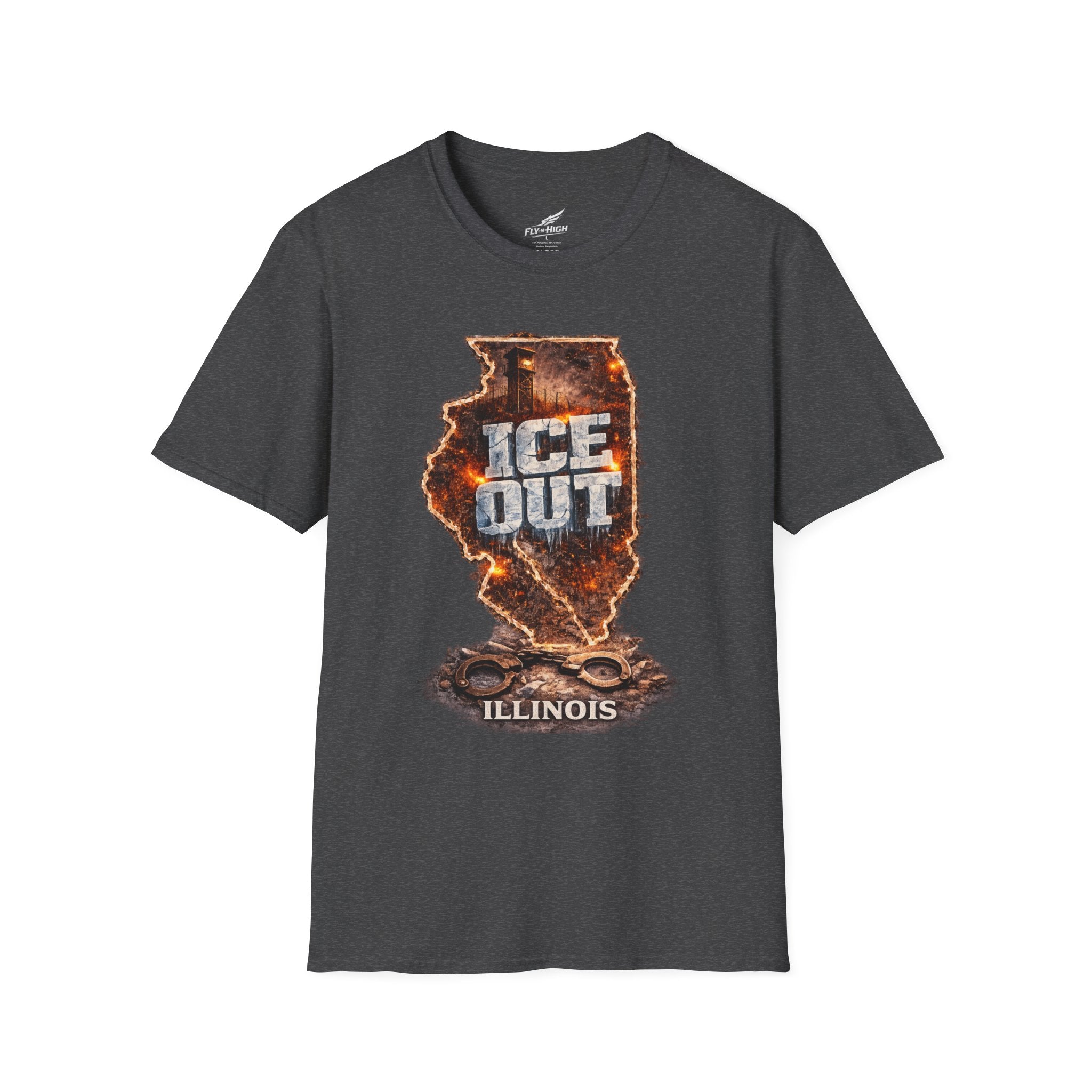 Illinois "ICE Out" T-Shirt — Graphic State Map Tee