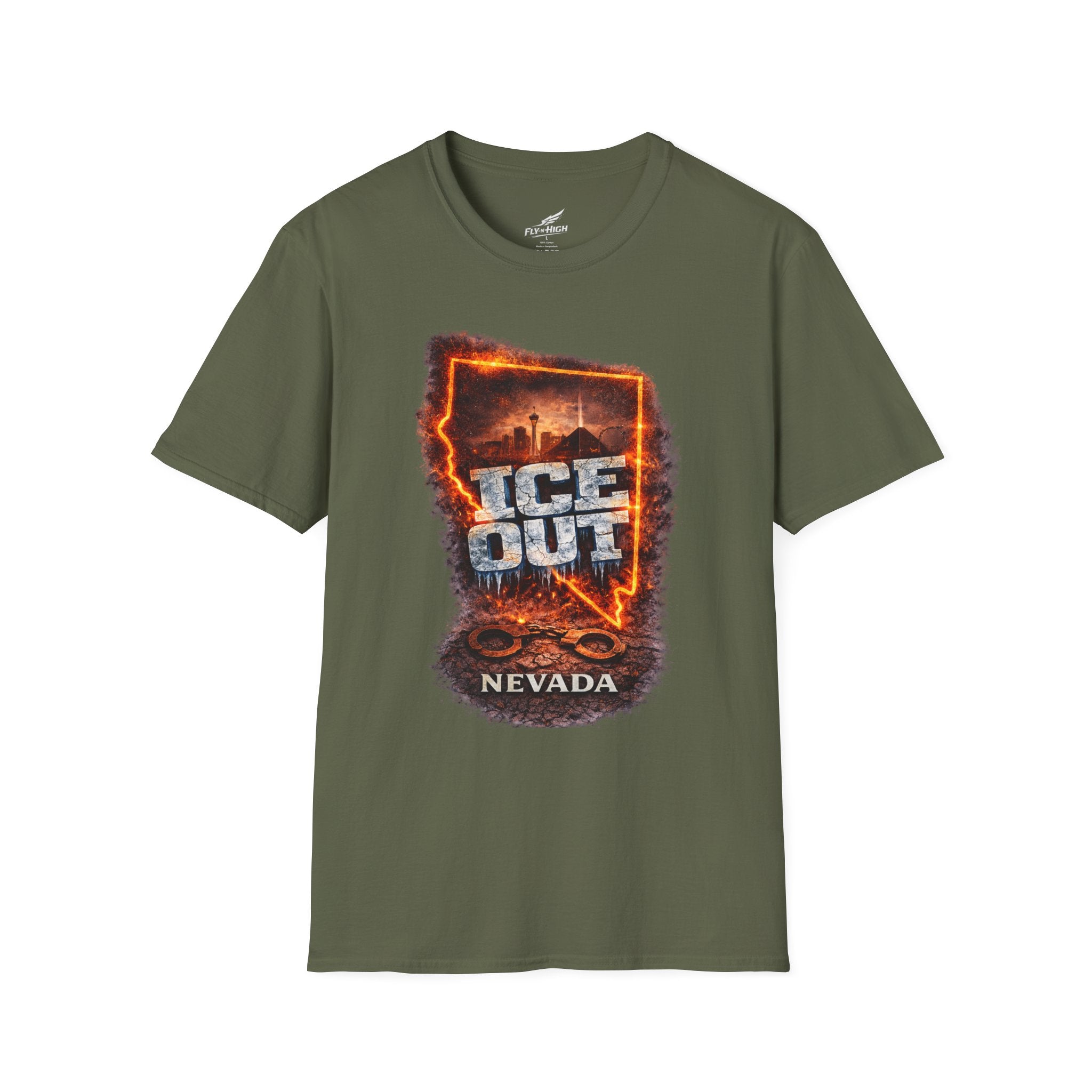 Nevada "ICE Out" T-Shirt — Bold State Graphic Tee