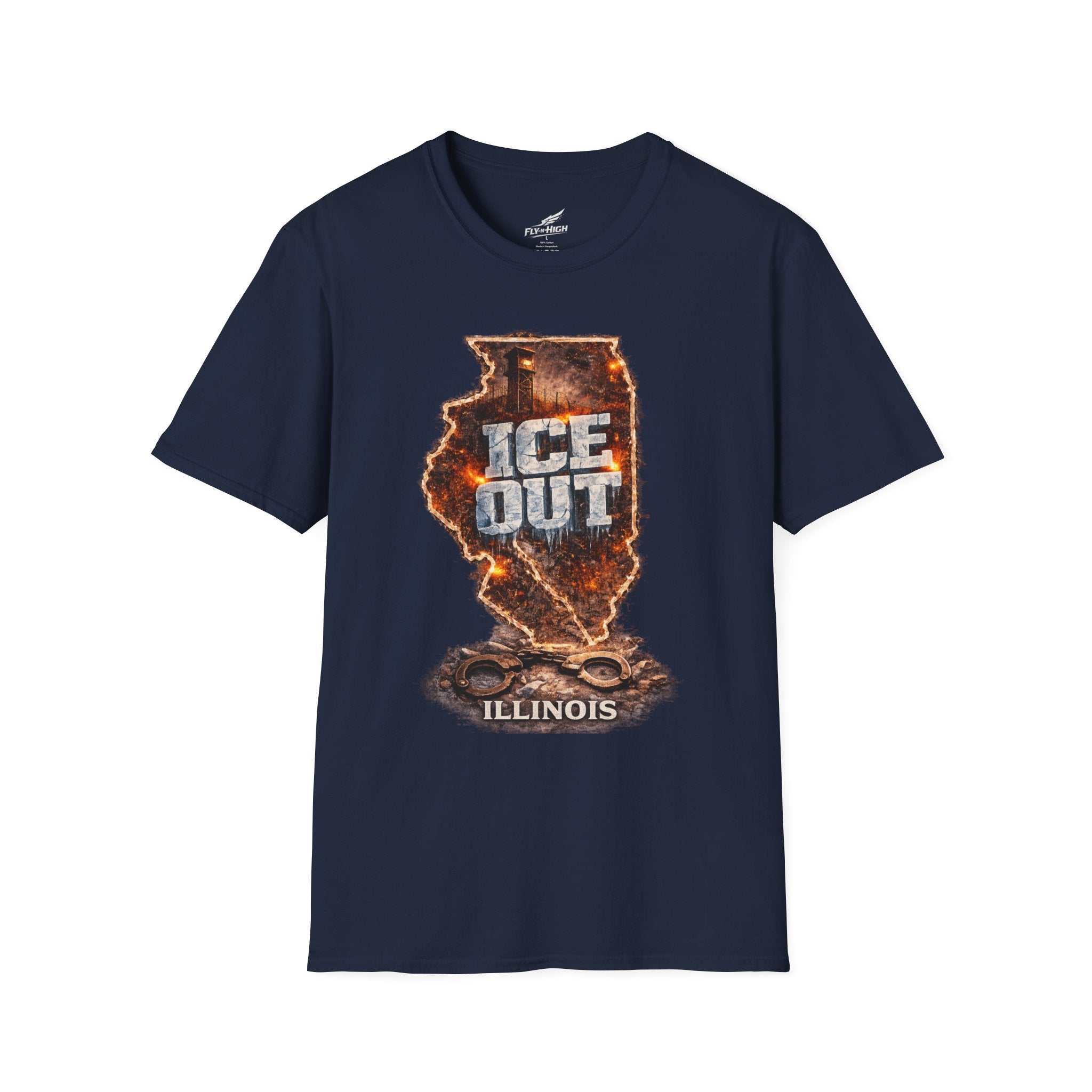 Illinois "ICE Out" T-Shirt — Graphic State Map Tee