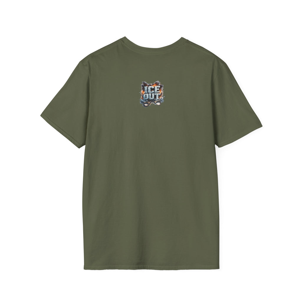 Ohio 'ICE Out' T-Shirt — Rustic State Outline Tee
