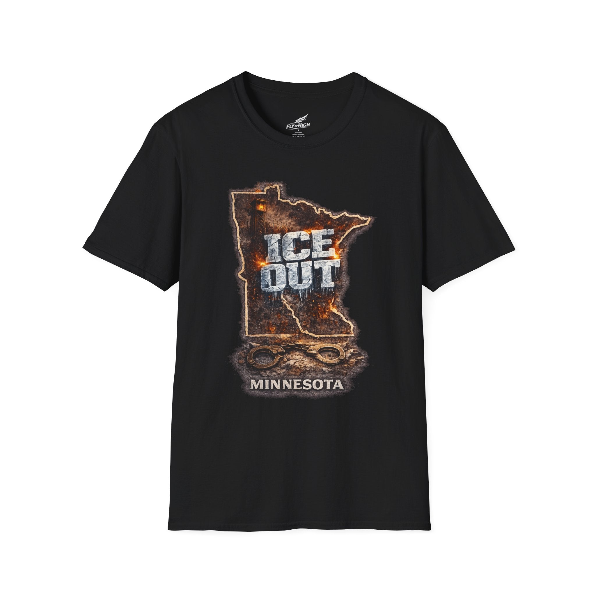 Minnesota 'ICE Out' State T-Shirt — Rustic ICE-Out Graphic Tee