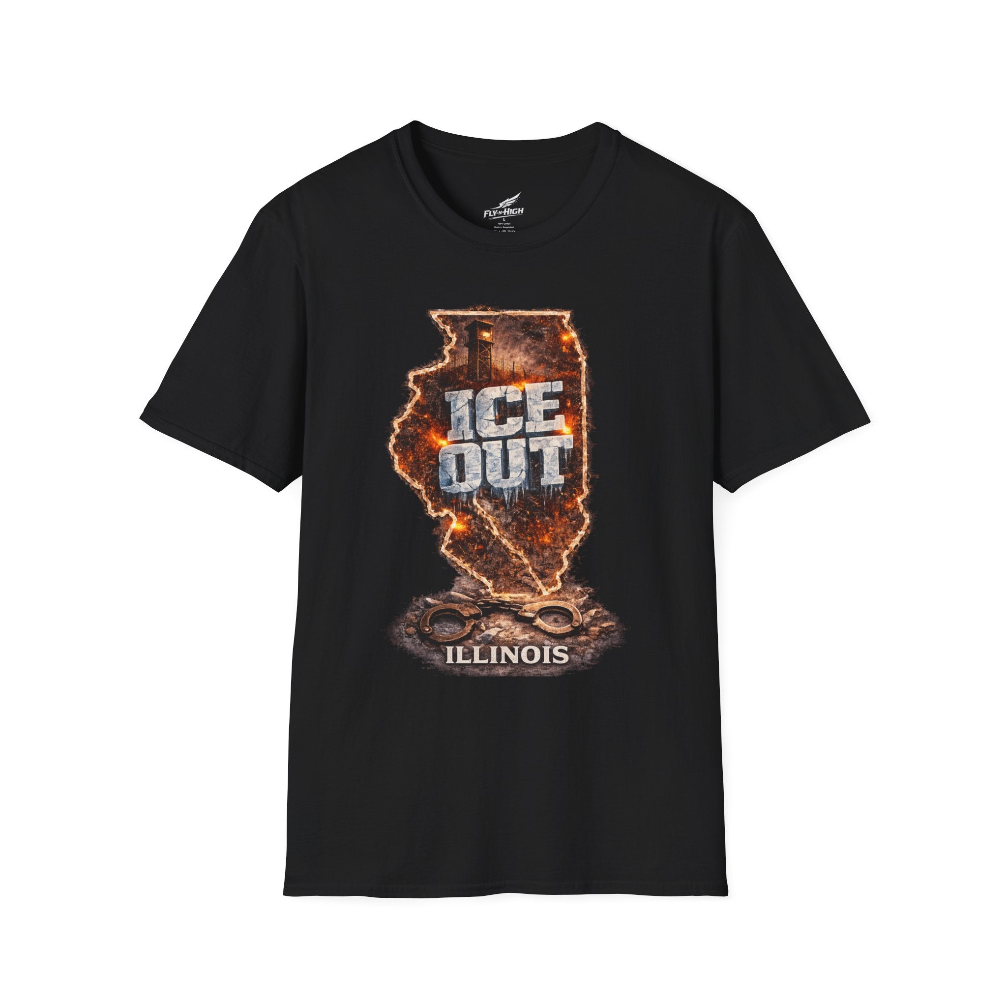 Illinois "ICE Out" T-Shirt — Graphic State Map Tee