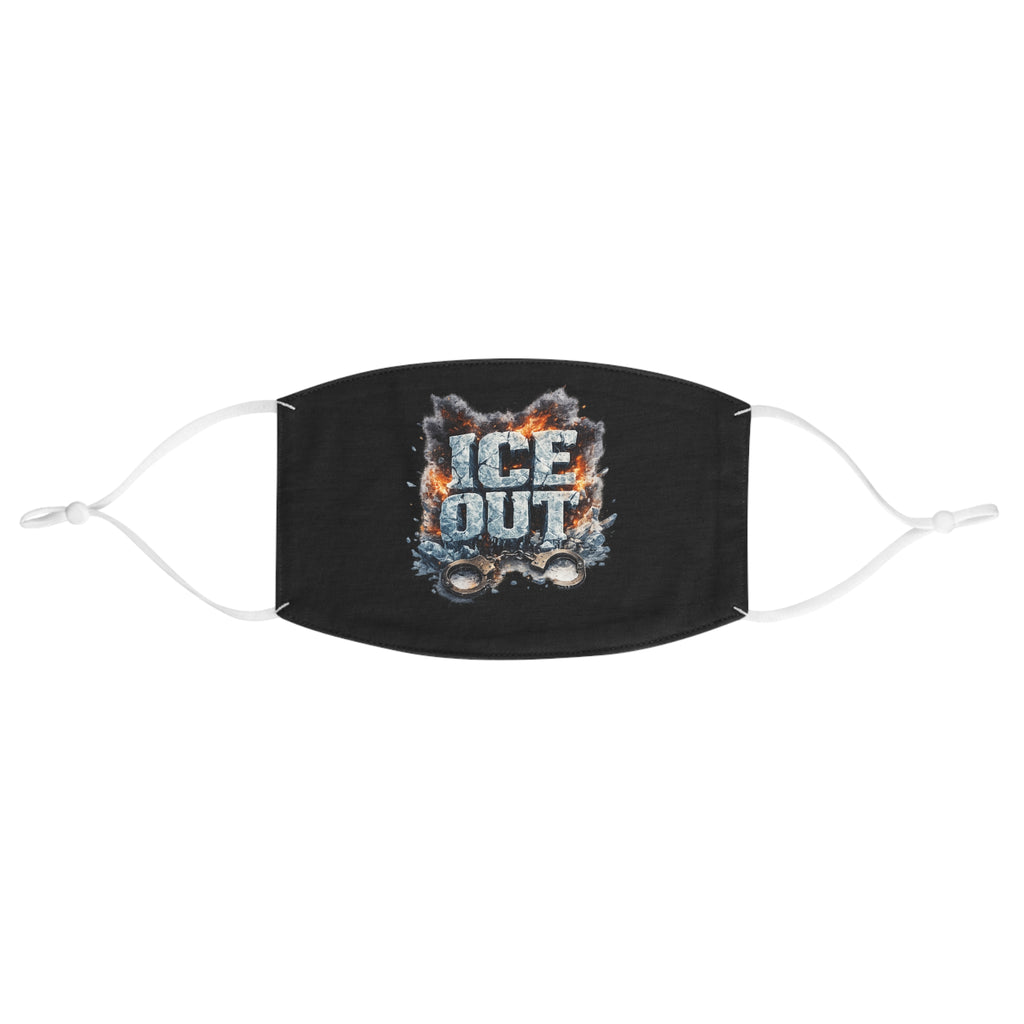 ICE Out Face Mask — Icy Flame Typography Protective Cloth Mask