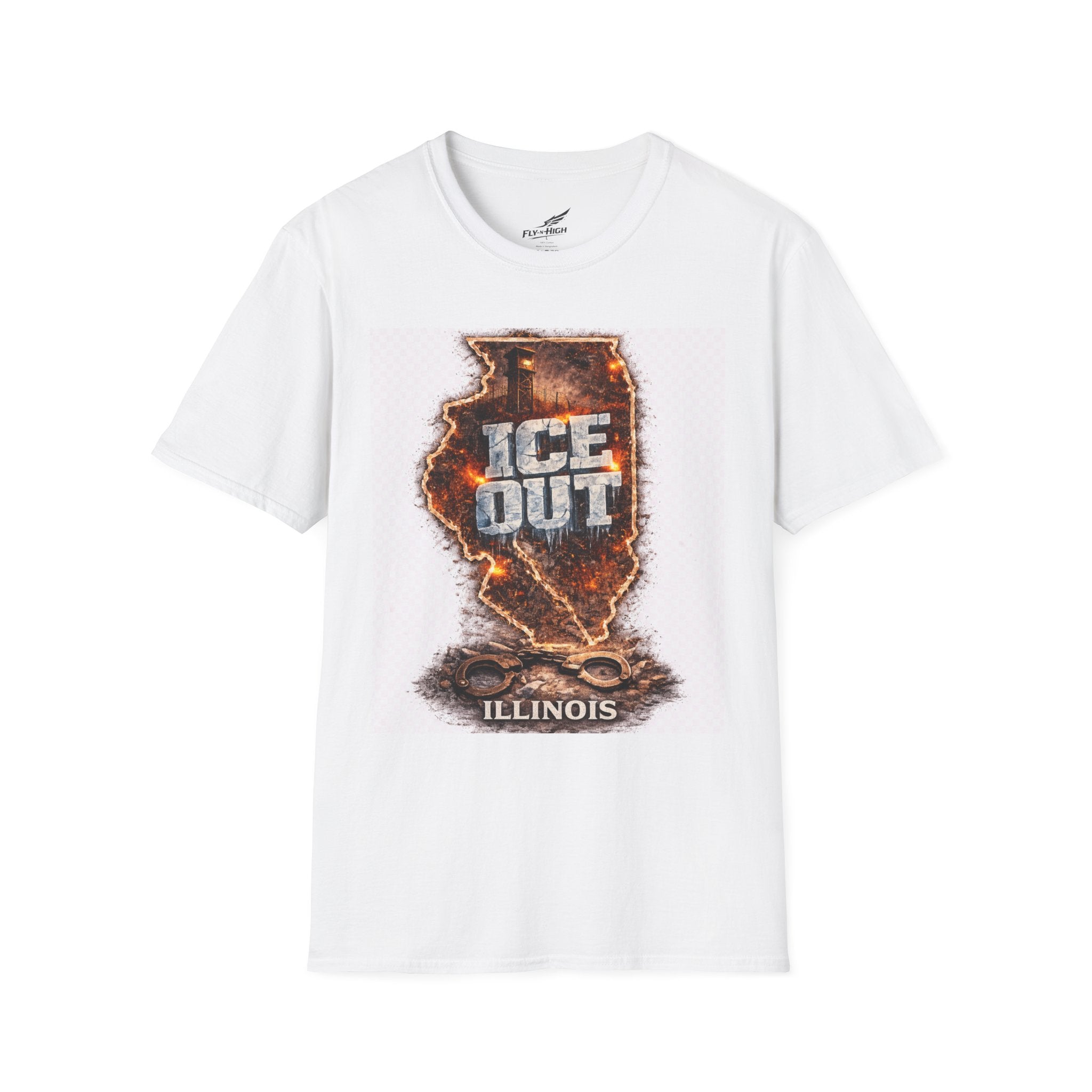 Illinois "ICE Out" T-Shirt — Graphic State Map Tee