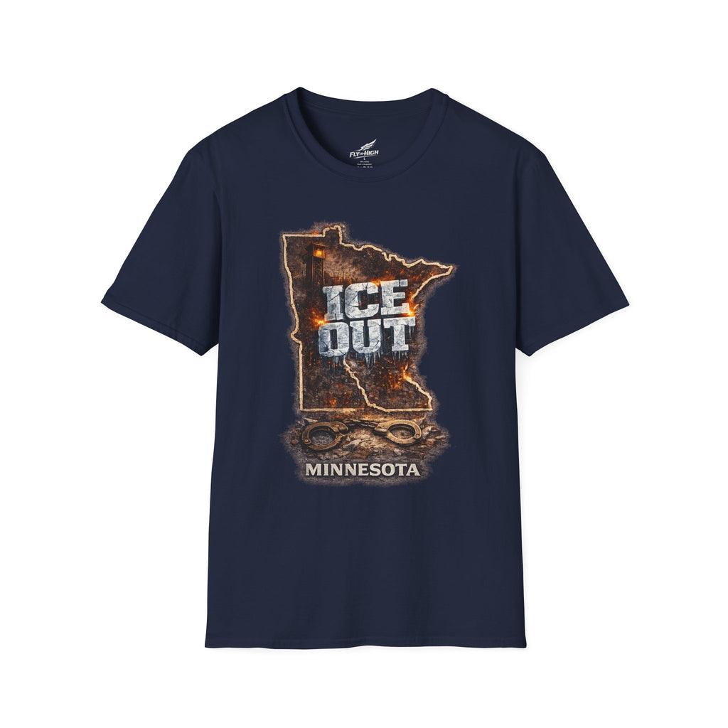 Minnesota 'ICE Out' State T-Shirt — Rustic ICE-Out Graphic Tee