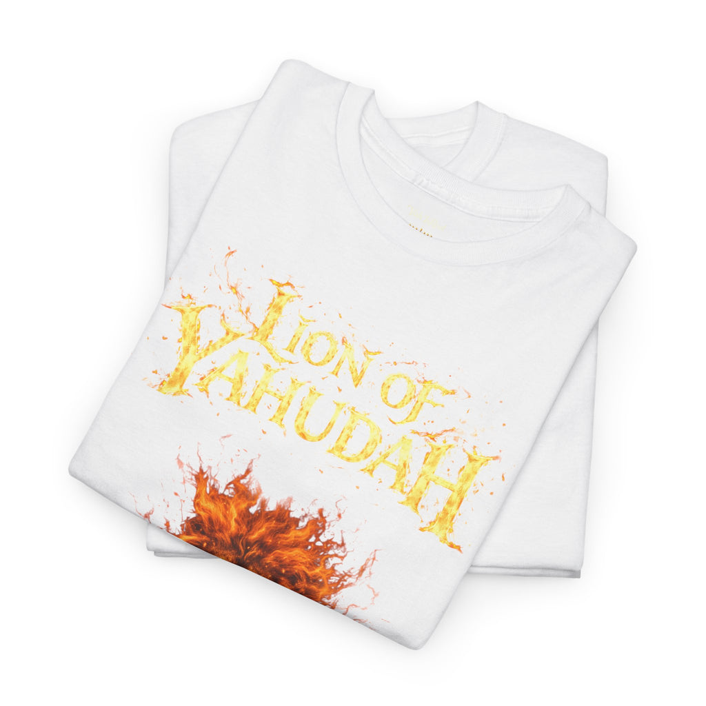 Lion of Yahudah T-Shirt — Lion & Open Bible Christian Faith Tee