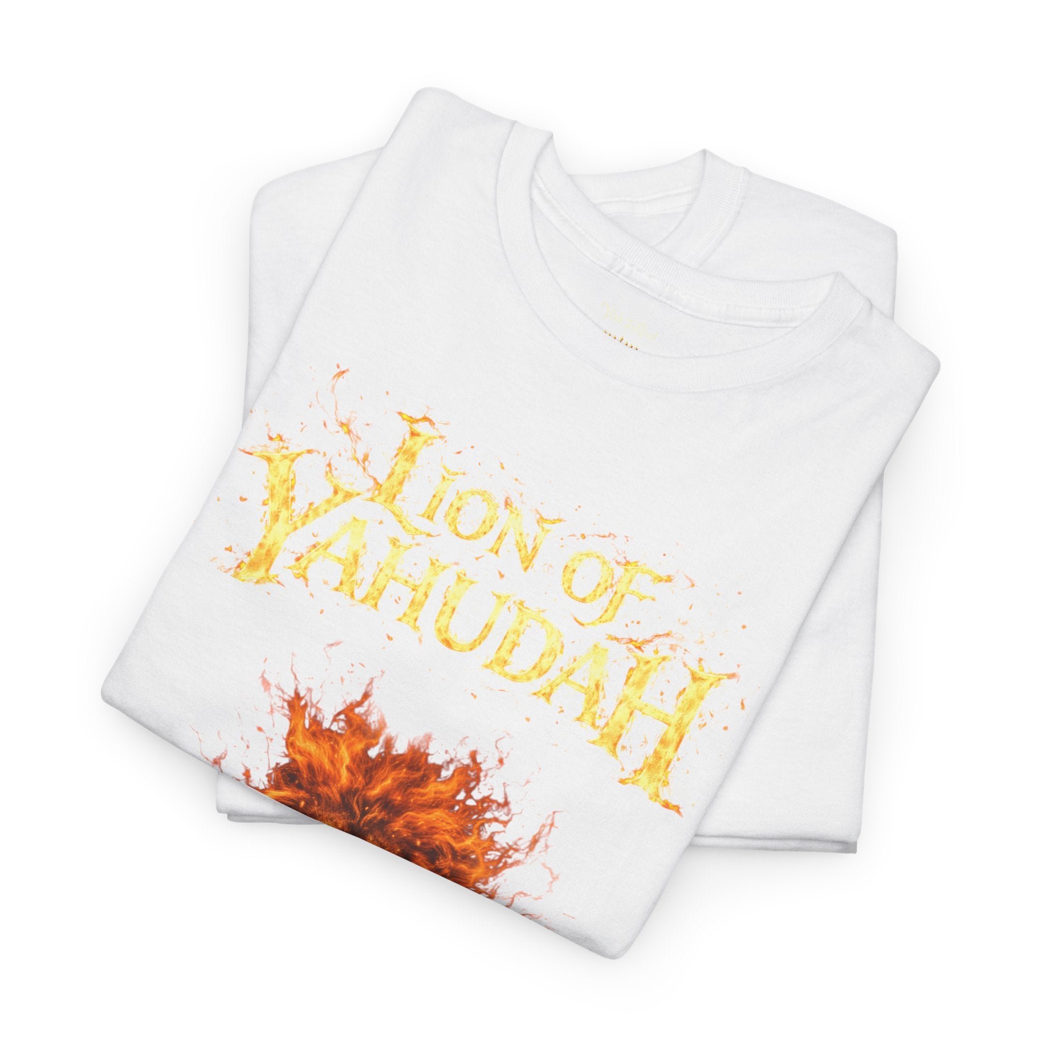Lion of Yahudah T-Shirt — Lion & Open Bible Christian Faith Tee