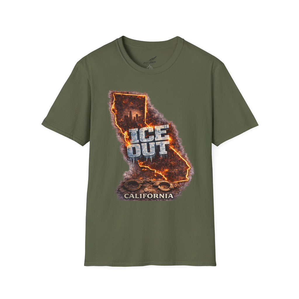 California 'ICE Out' Graphic T-Shirt