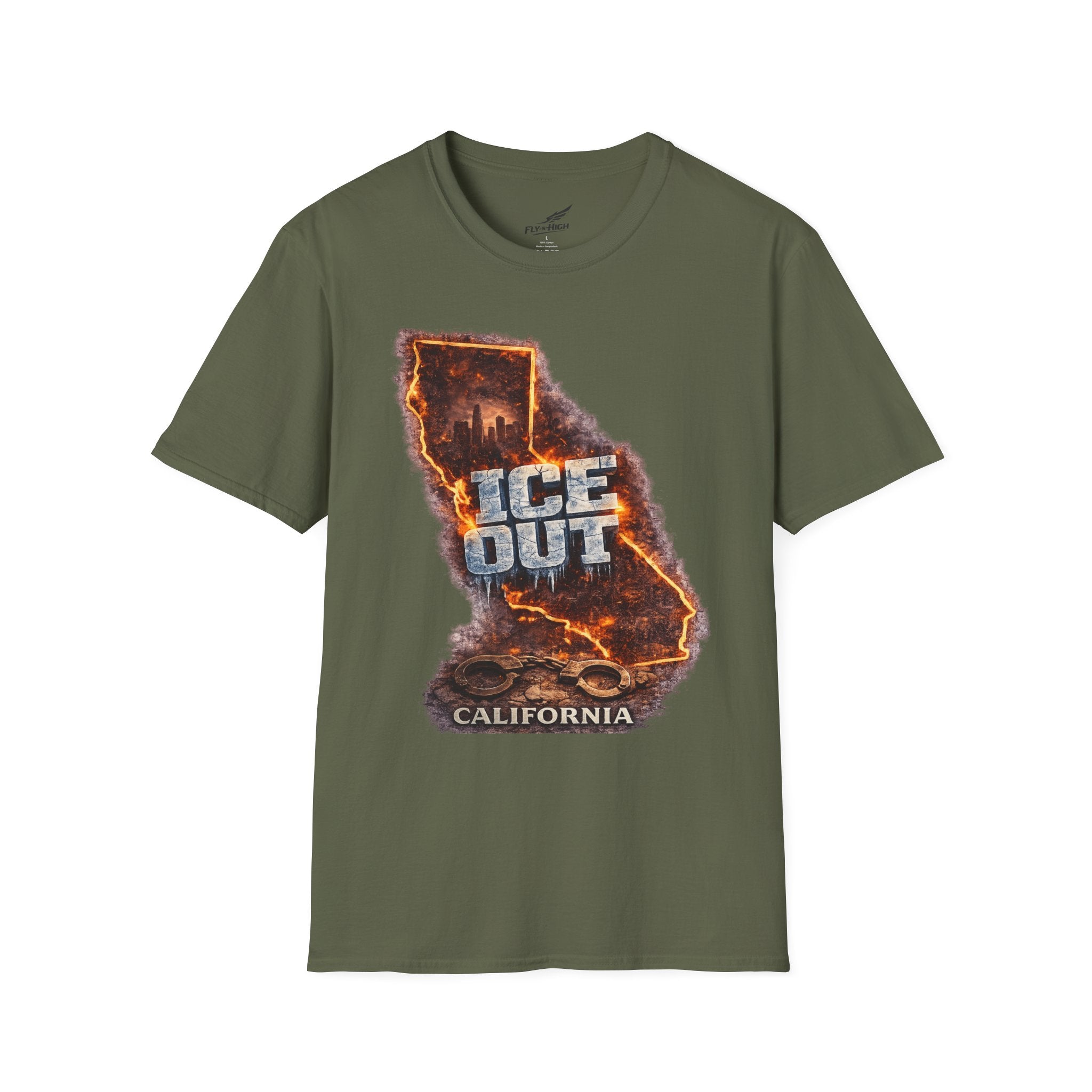 California 'ICE Out' Graphic T-Shirt