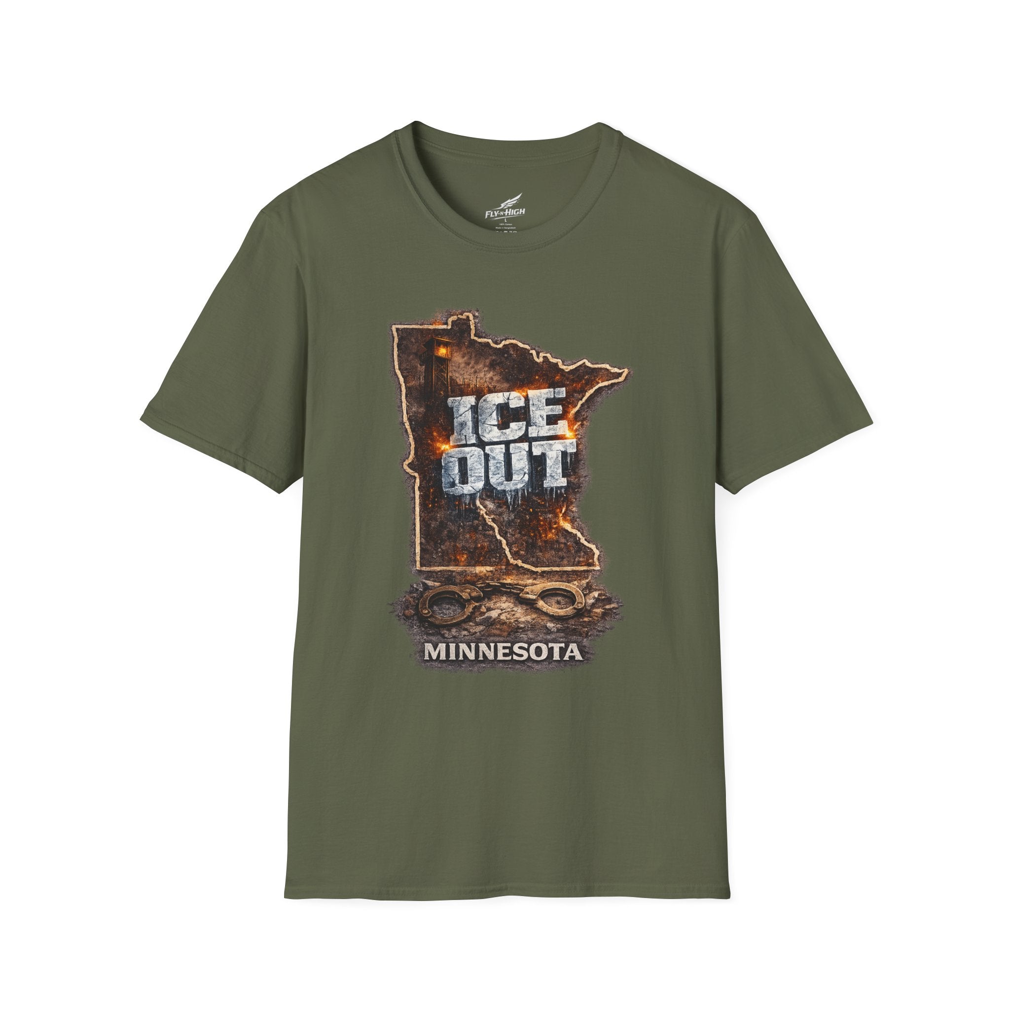 Minnesota 'ICE Out' State T-Shirt — Rustic ICE-Out Graphic Tee